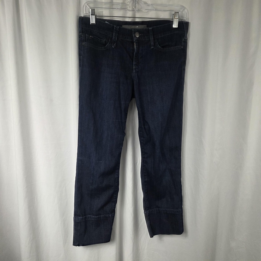 Joe's Jeans Womens 26 Blue Mid Rise Cigarette Kicker Straight Stretch Denim